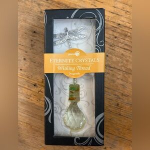 Dragonfly Ornament - Green and Silver